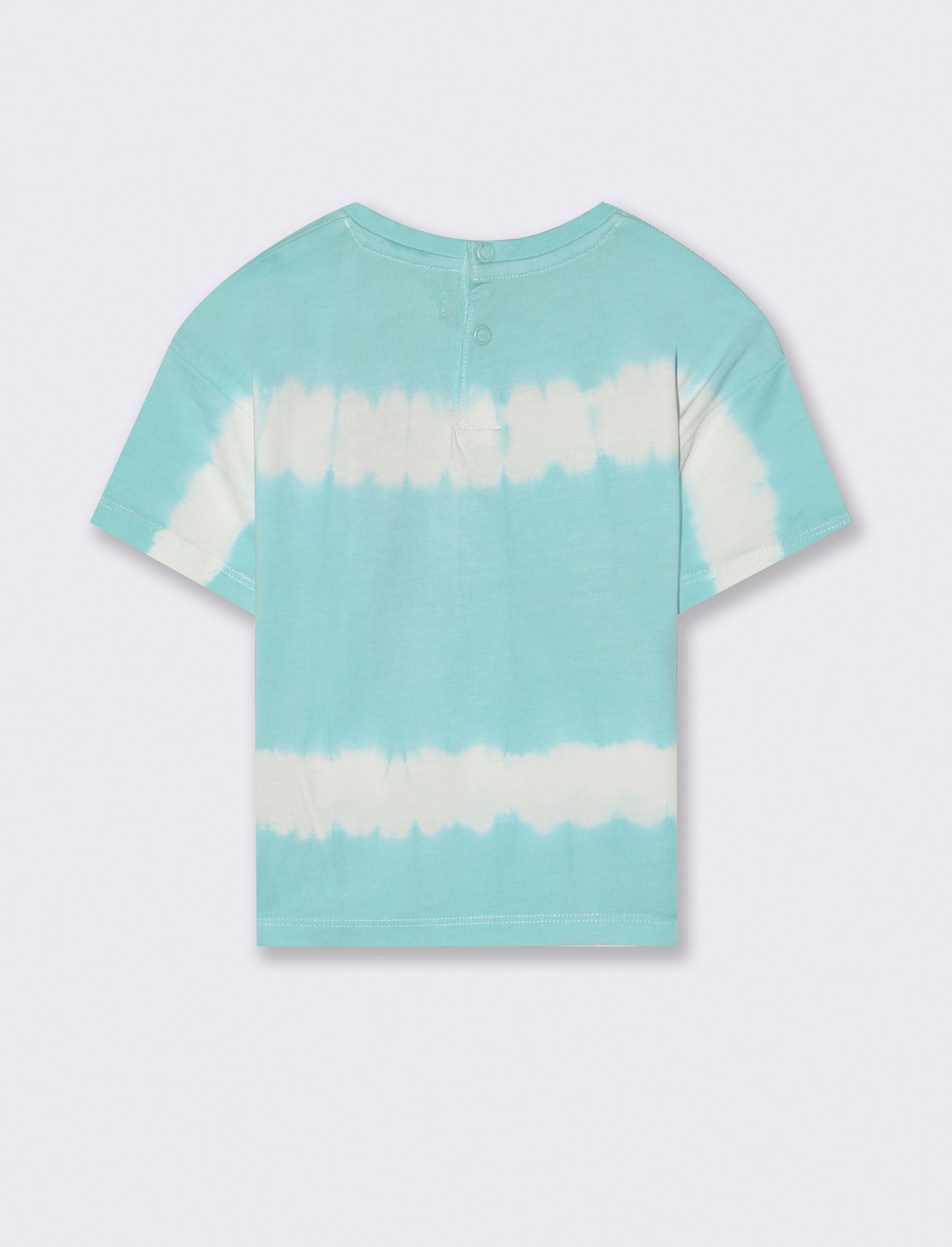 T-shirt con fantasia degradè da neonato - Verde acqua