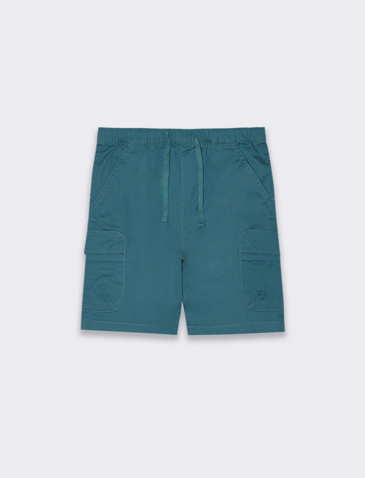Bermuda cargo in cotone da bambino - Verde Ottanio