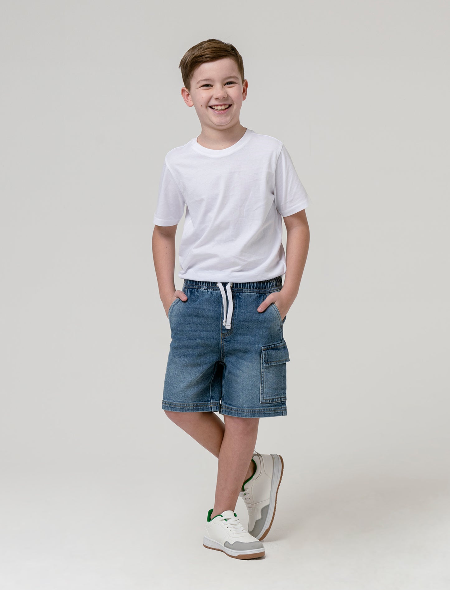 Cargo in denim da bambino - Denim