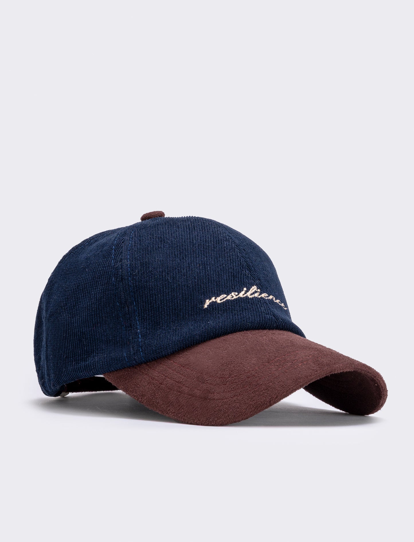 Contrast Baseball Visor with Embroidery - Blue