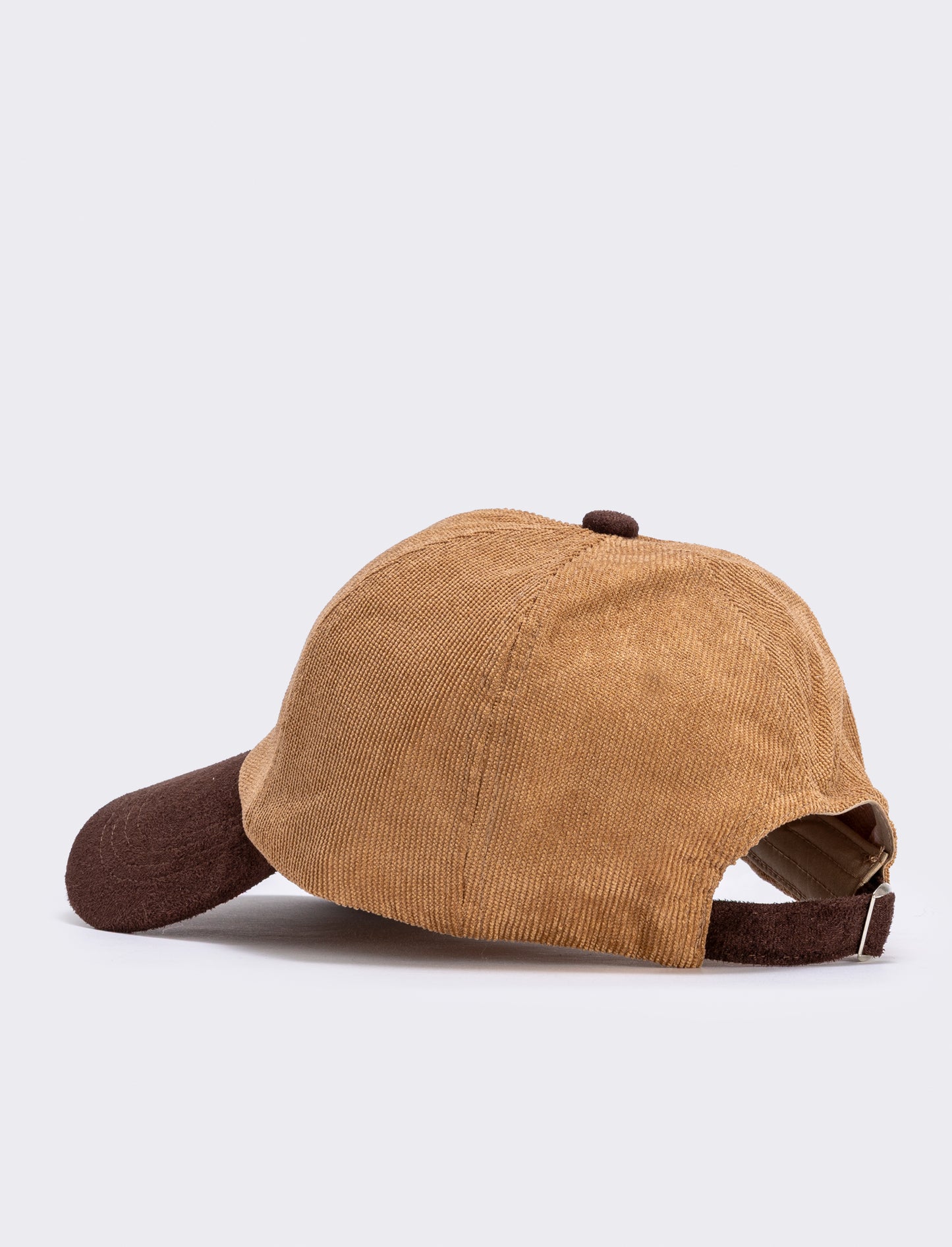 Visiera Baseball a Contrasto con Ricamo - Cammello