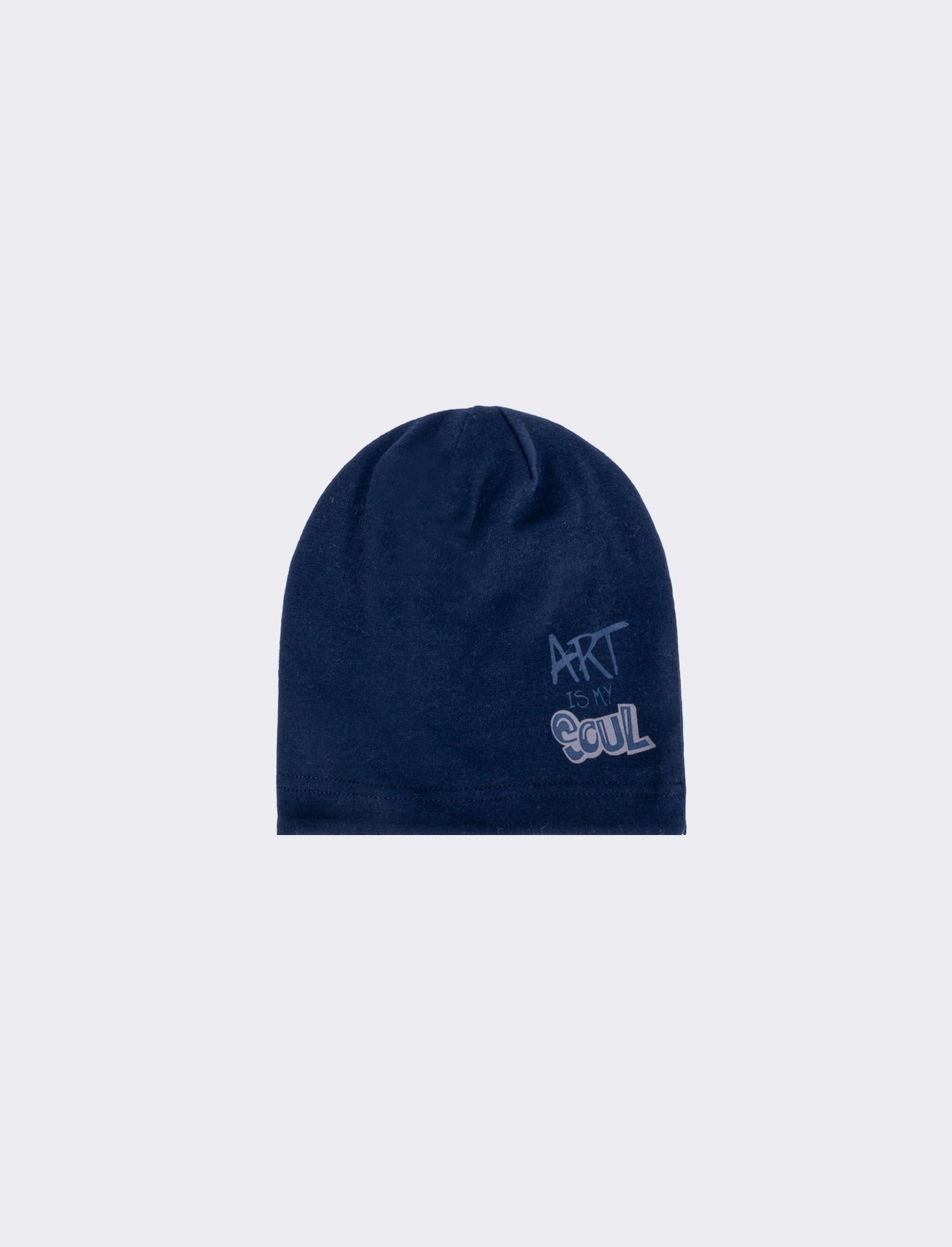 Cuffia basic con bordino elegante - Blu