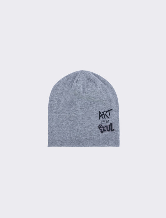Cuffia basic con bordino elegante - Grigio