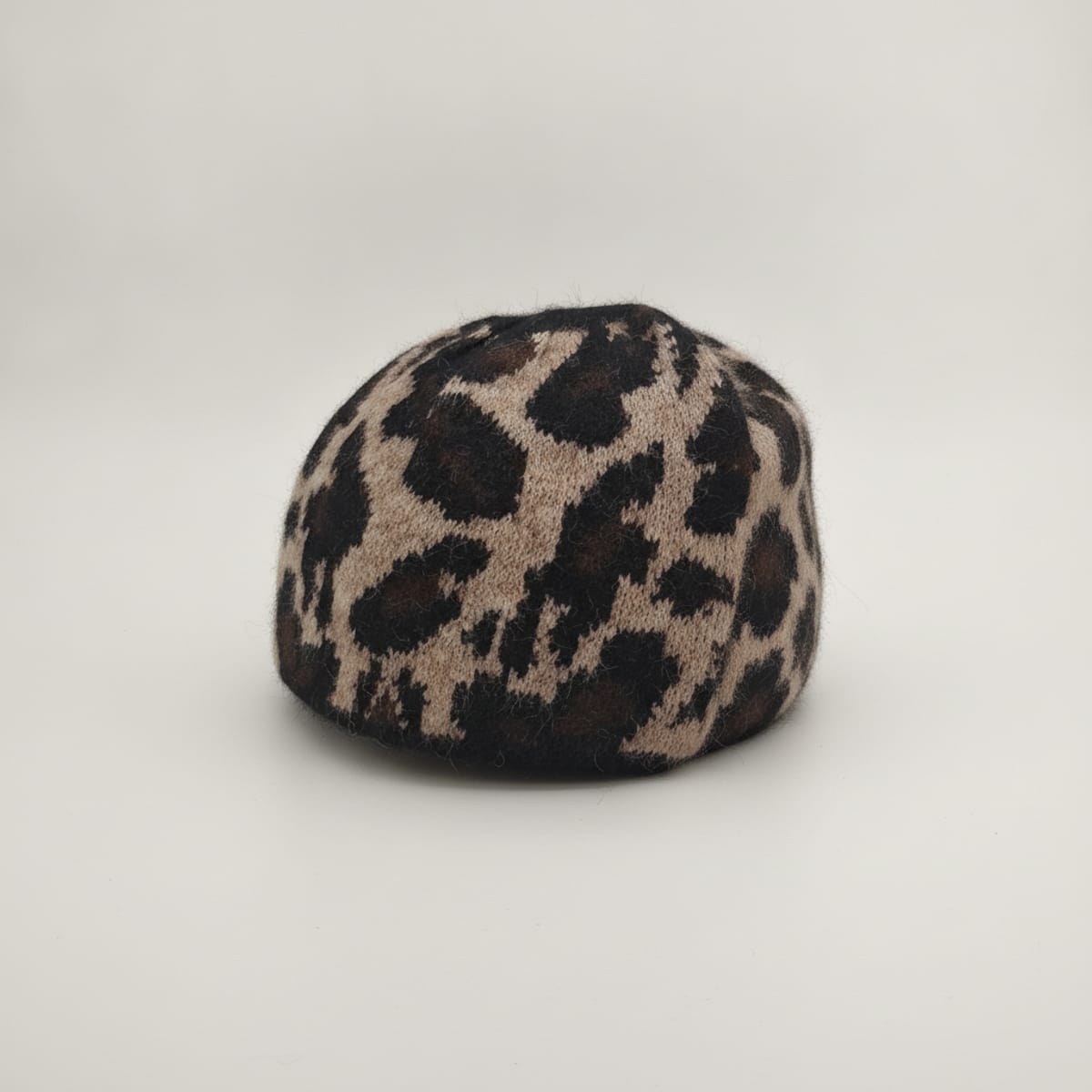 Cappello cuffia leopardato - Nero