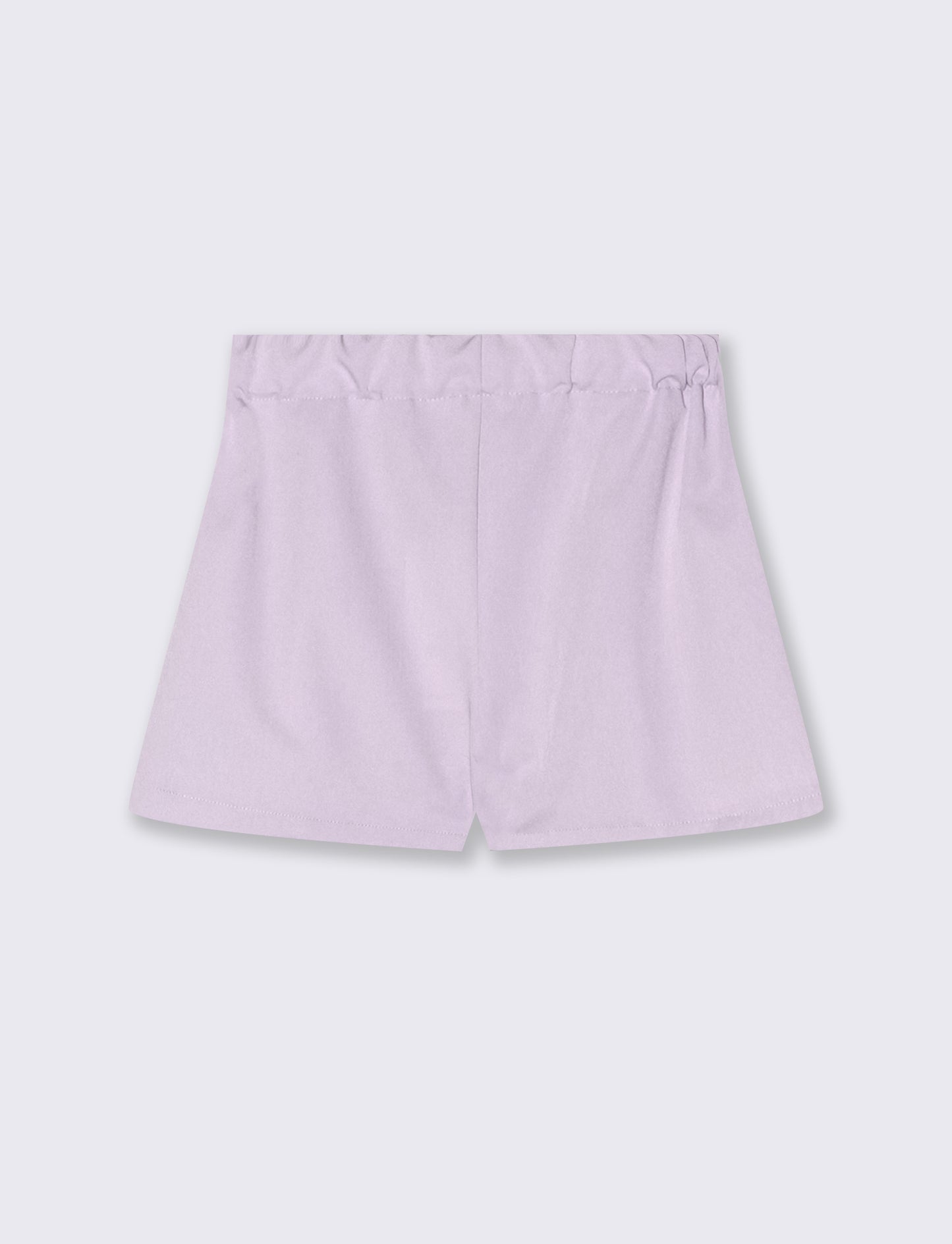 Short da bambina con pinces e bustino - Viola glicine