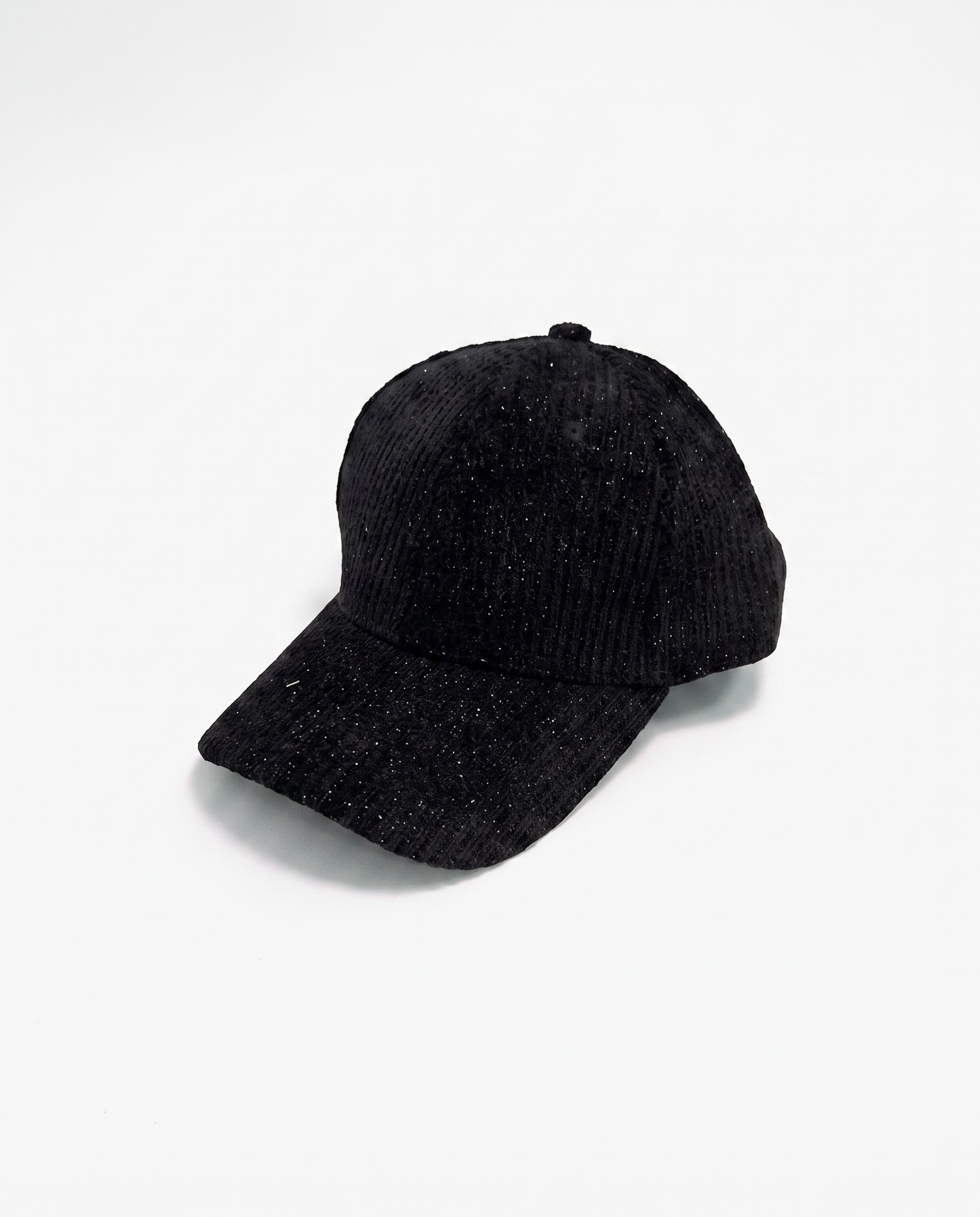 Baseball cap with lurex - Black