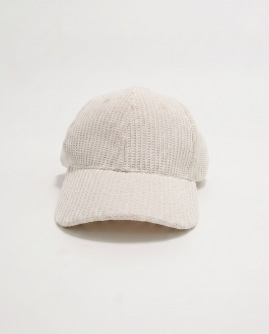 Cappello baseball con lurex - Bianco sporco
