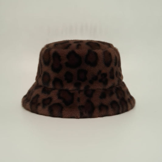 Reversible Fisherman Hat in Fur - Animalier