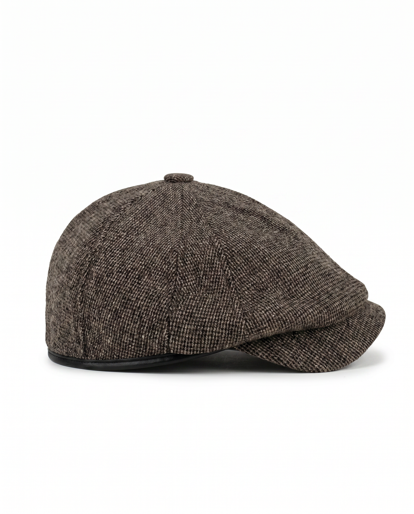 Coppola in tessuto con elastico elegante - Moro