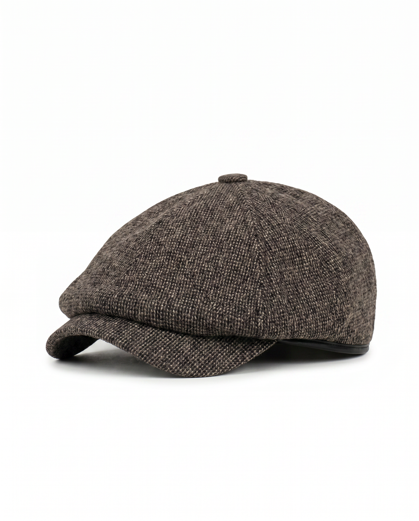 Coppola in tessuto con elastico elegante - Moro