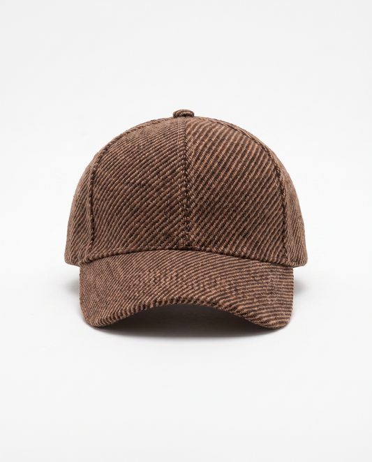 Baseball in tessuto spigato per uomo - Beige