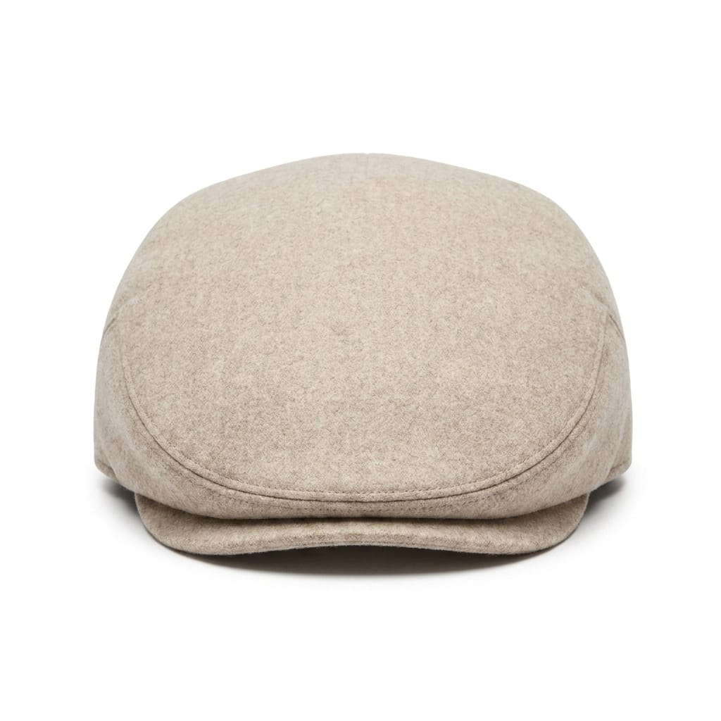 Coppola basic in panno per uomo - Beige