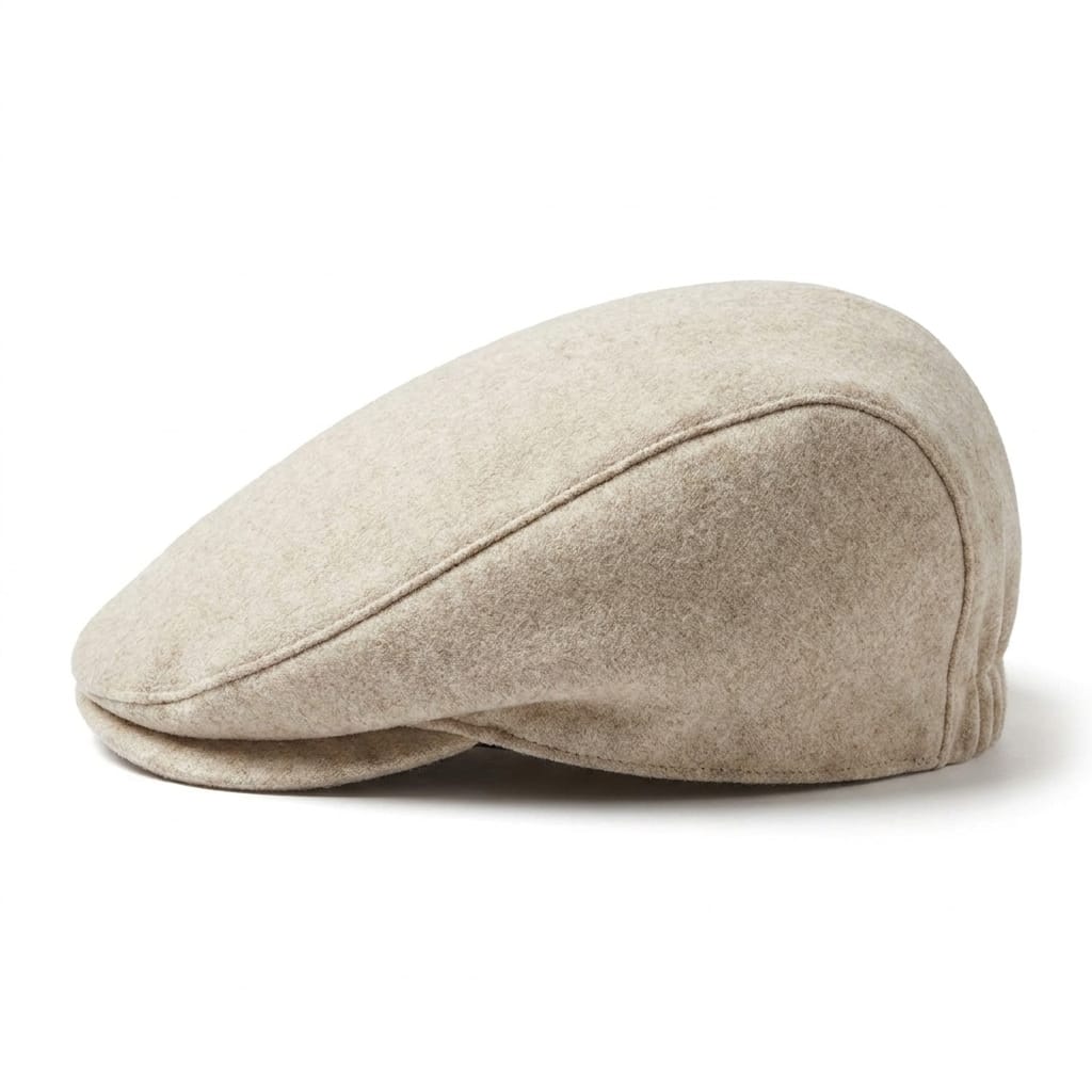 Coppola basic in panno per uomo - Beige