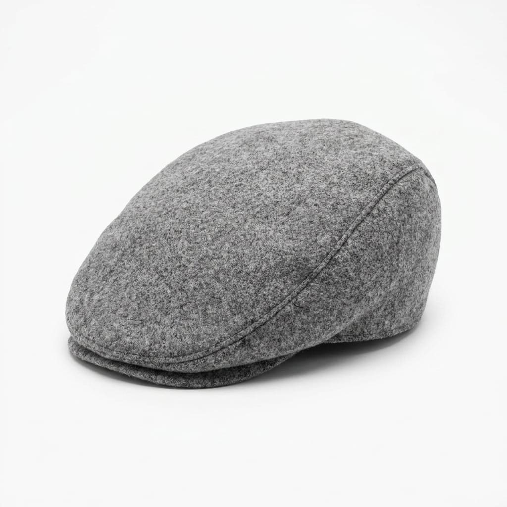 Coppola basic in panno per uomo - Grigio