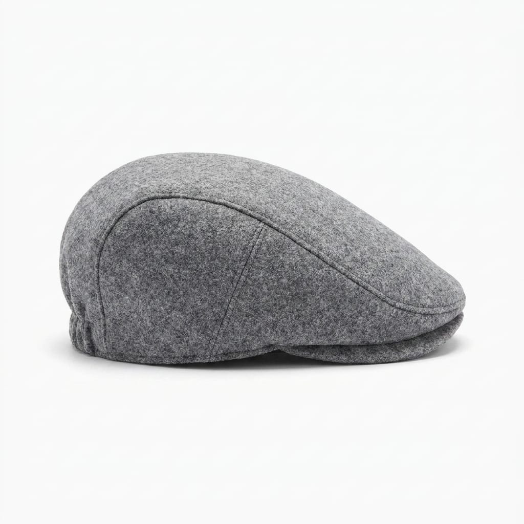 Coppola basic in panno per uomo - Grigio