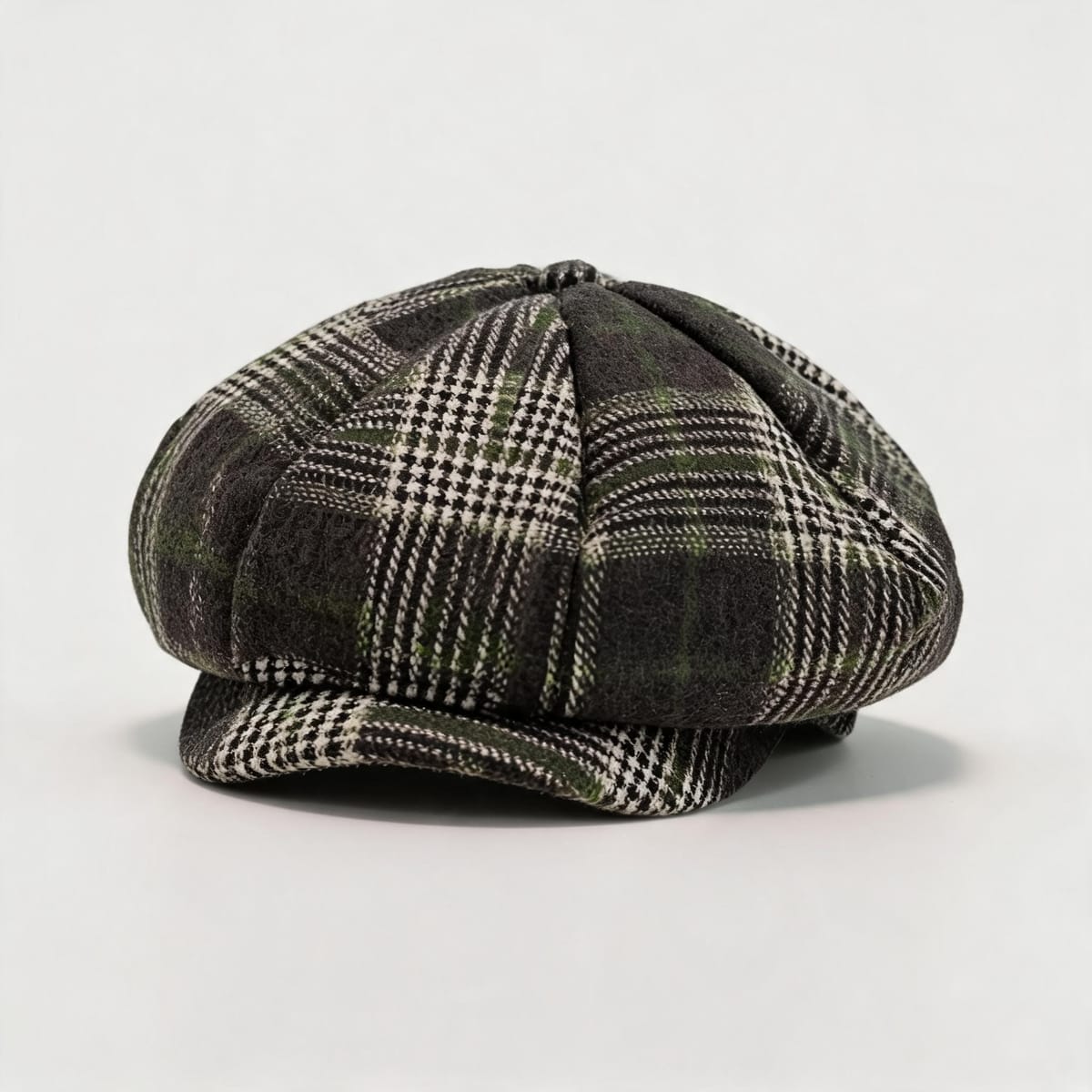 Coppola quadri con visiera rigida uomo - Verde