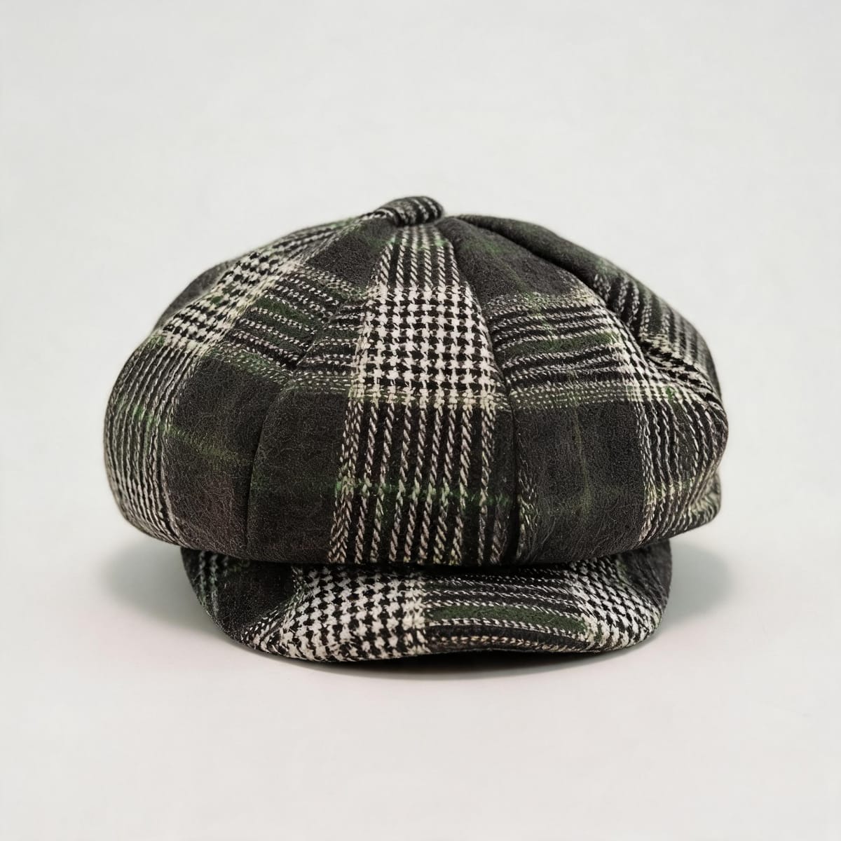 Coppola quadri con visiera rigida uomo - Verde