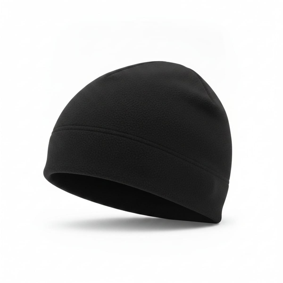 Cappello cuffia in pile basic unisex - Nero