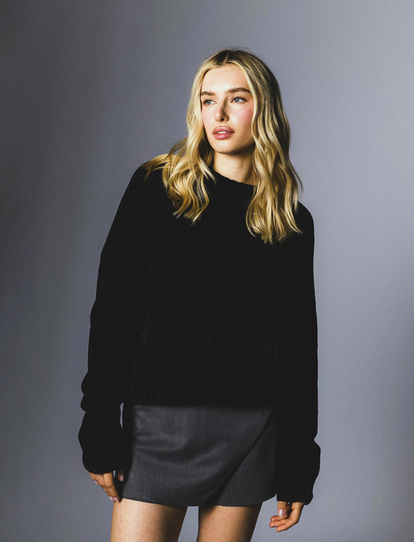 MAGLIA  IN CINIGLIA - Nero