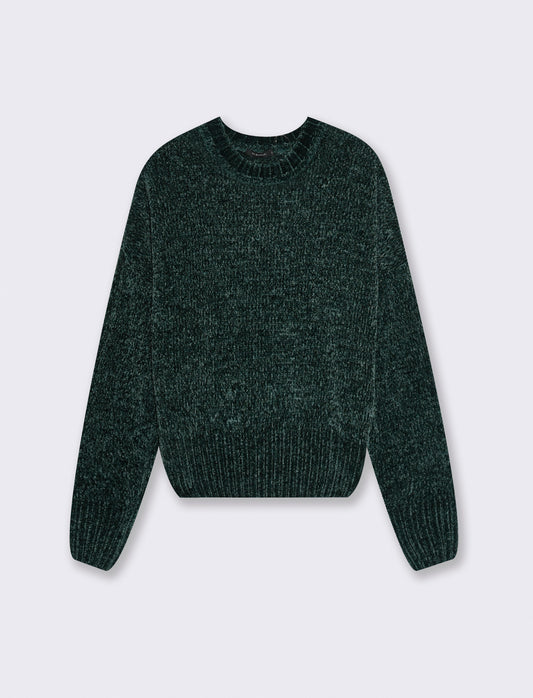 MAGLIA  IN CINIGLIA - Verde bosco
