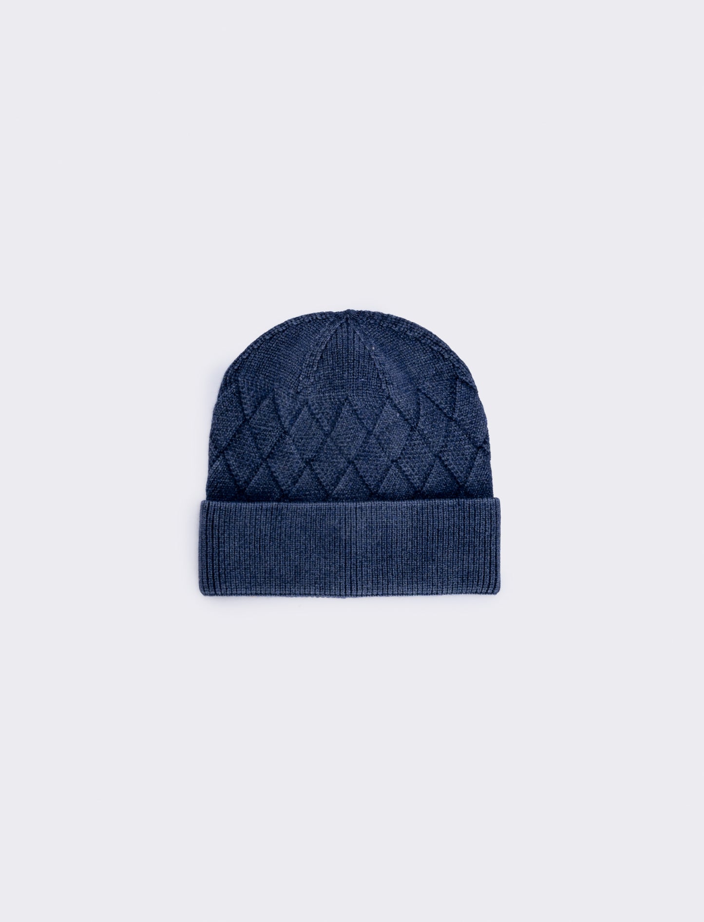 Cappello delavè stampa intreccio uomo - Blu