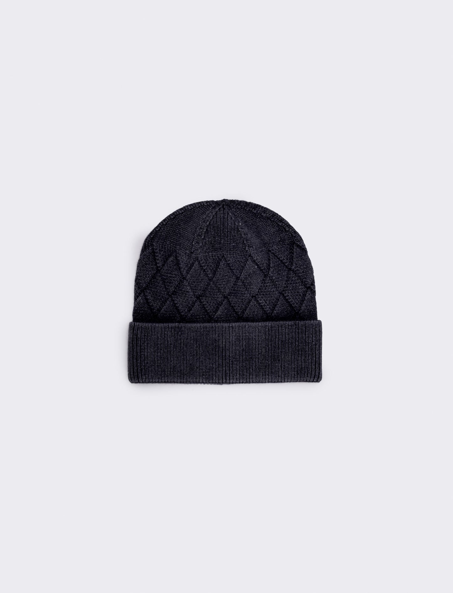 Cappello delavè stampa intreccio uomo - Nero
