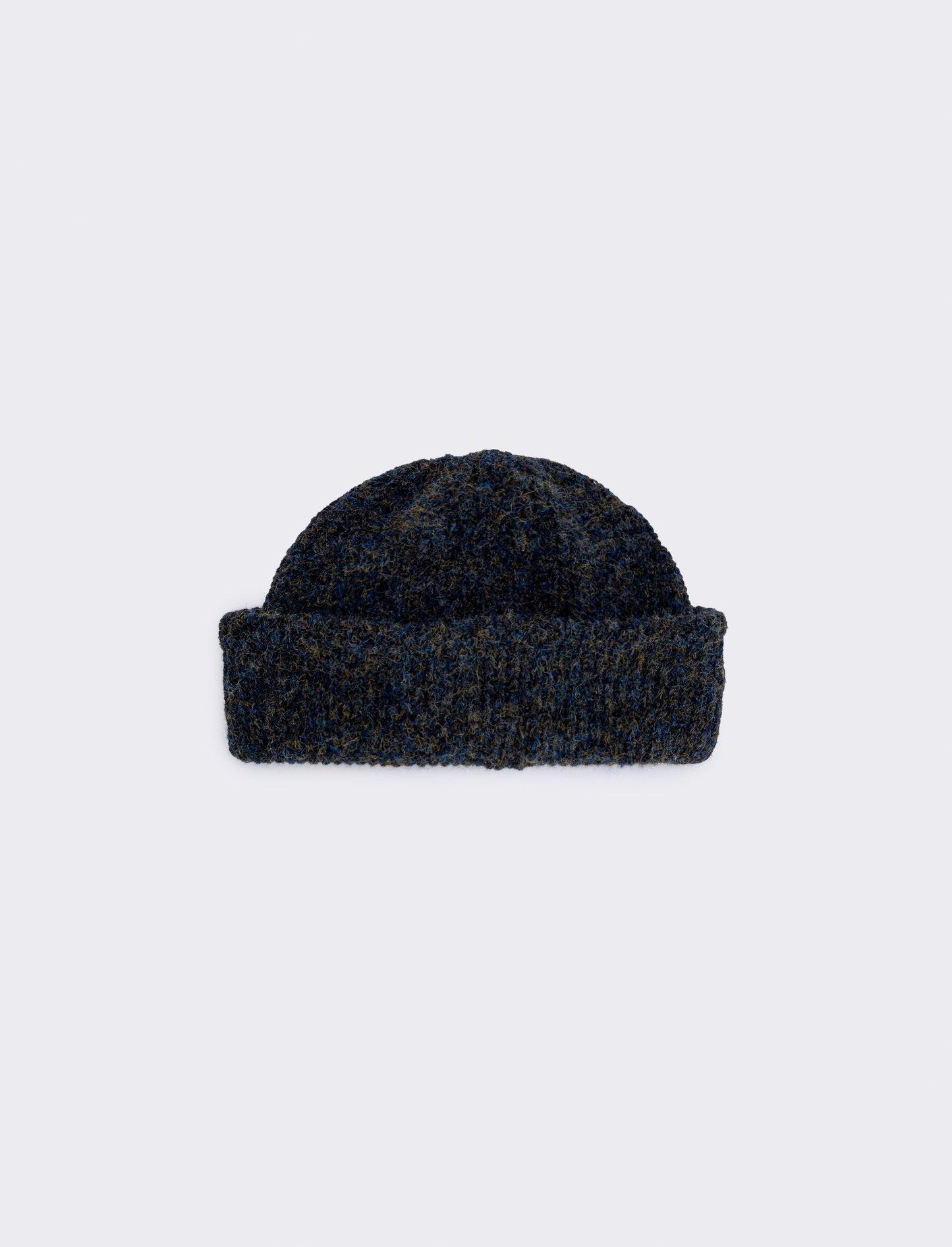 Cappello melange in lana per uomo - Blu
