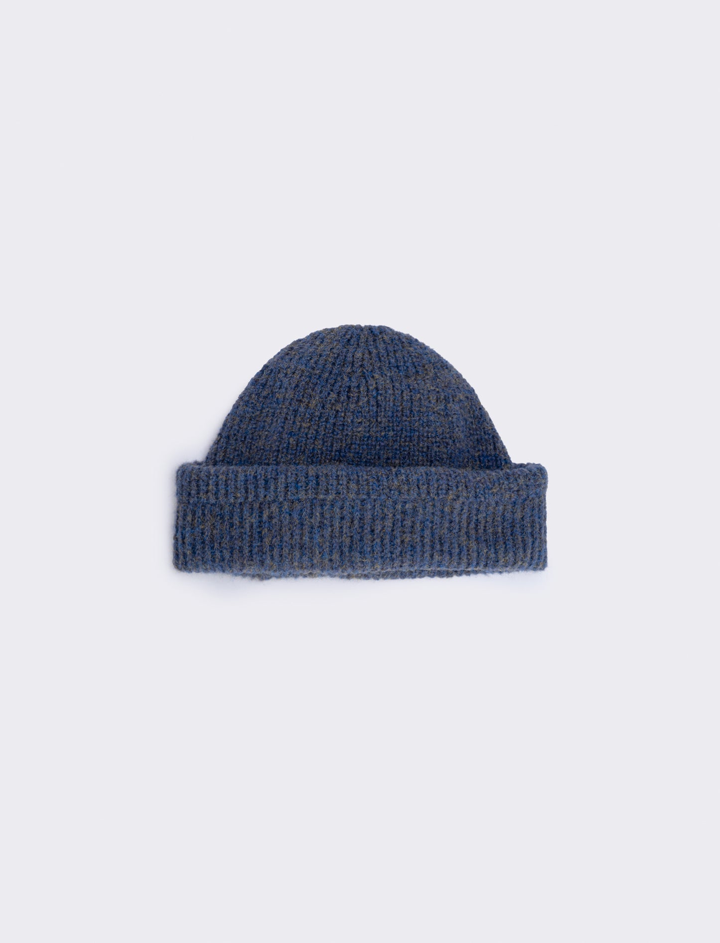 Men's Melange Wool Hat - Blue
