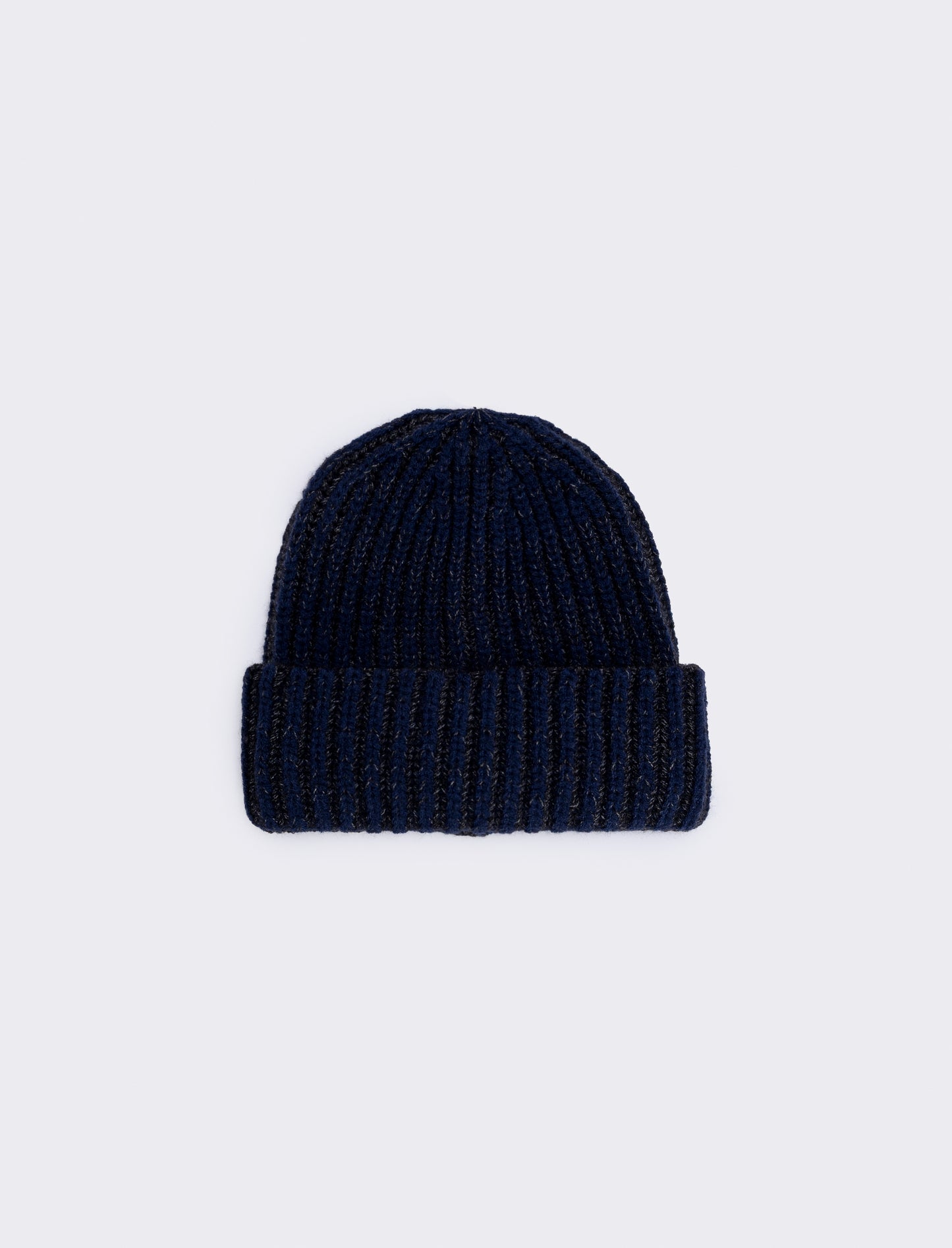 Large Bicolored Braided Hat - Blue