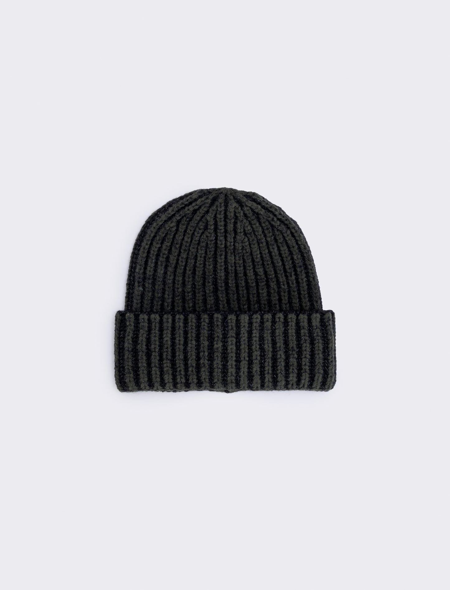 Large Bicolored Braided Hat - Green