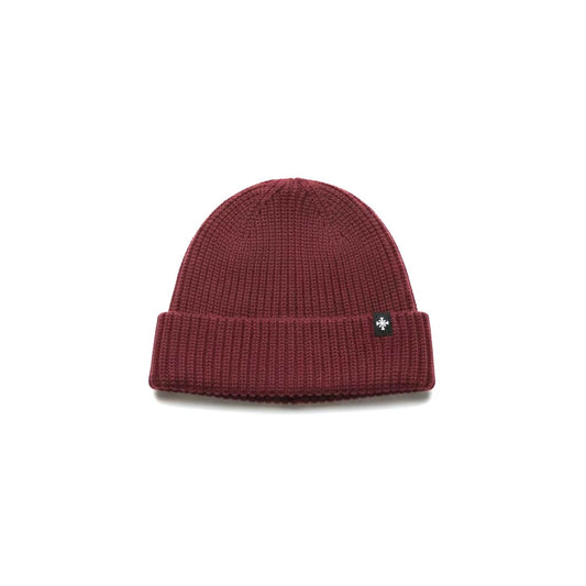 Cappello a costine con risvolto elegante - Bordeaux