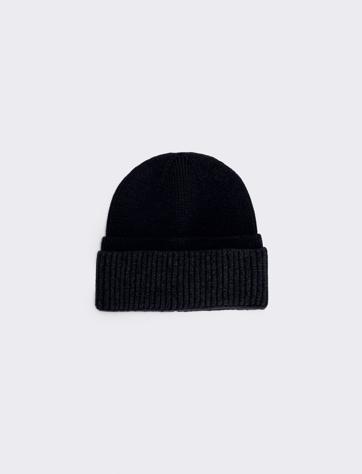 Cappello doppio risvolto per uomo - Nero