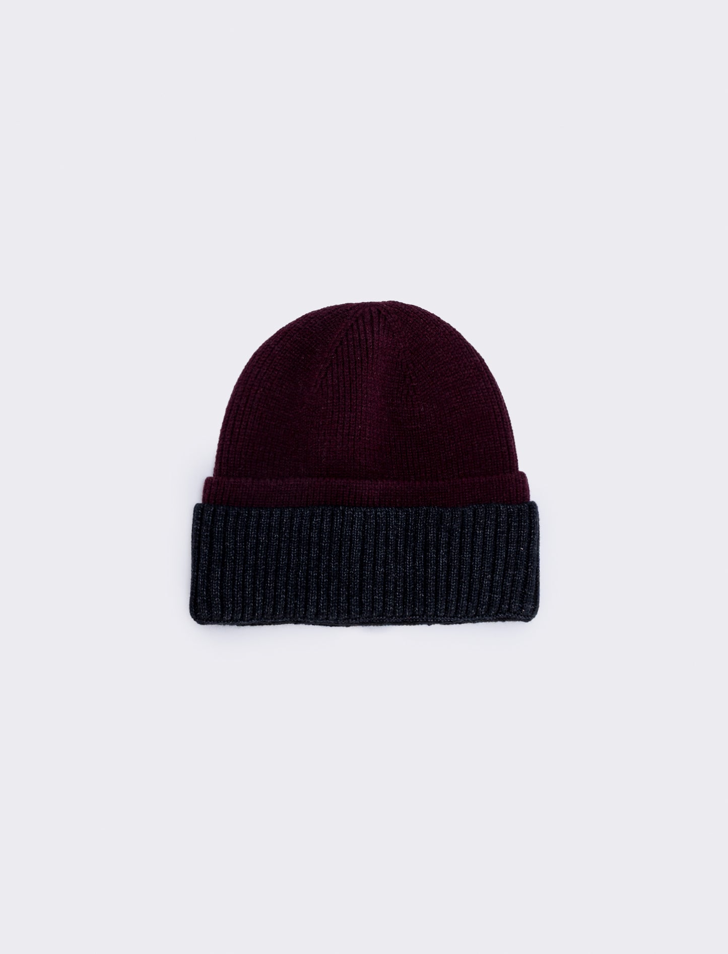 Cappello doppio risvolto per uomo - Bordeaux