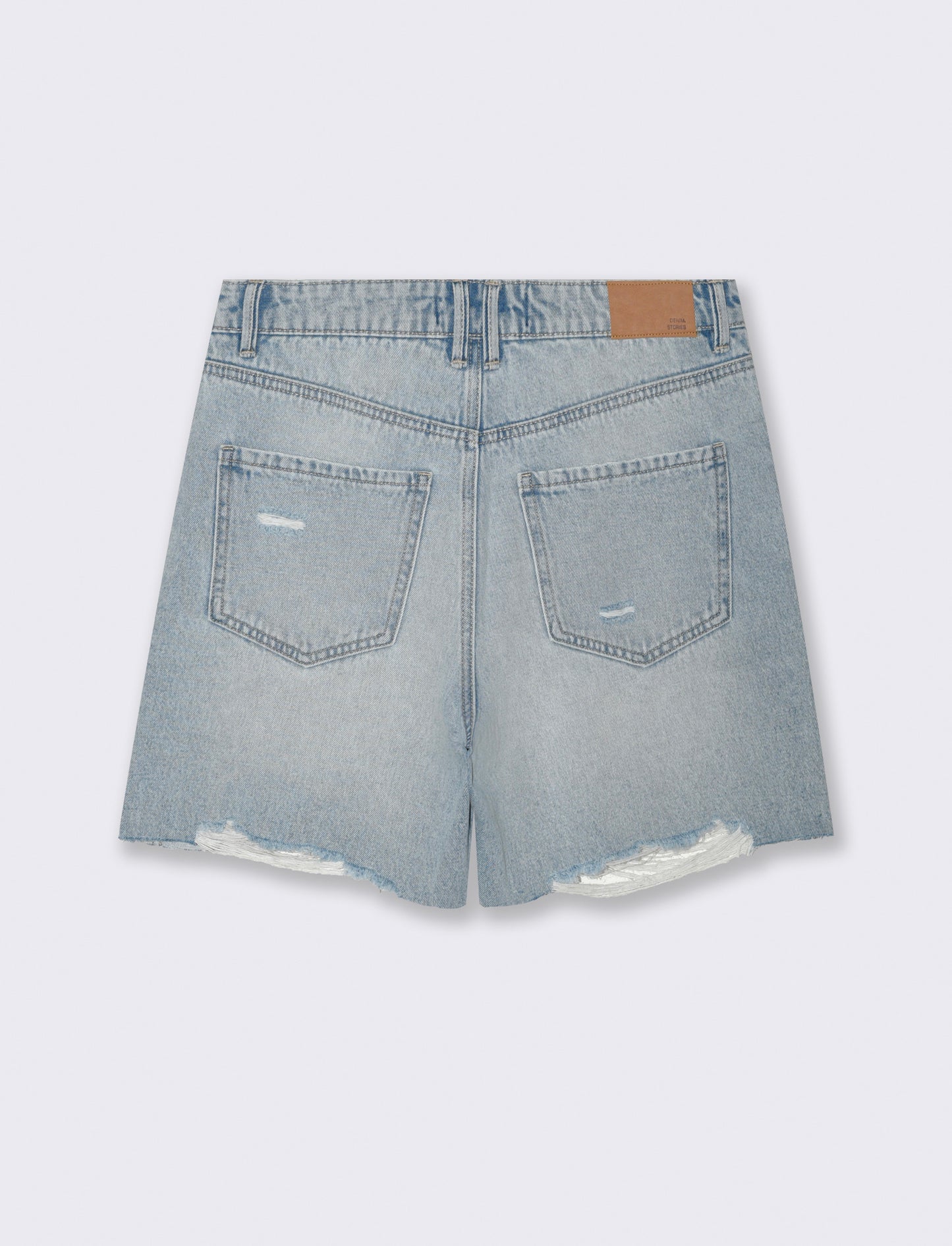 Short in denim - Denim chiaro