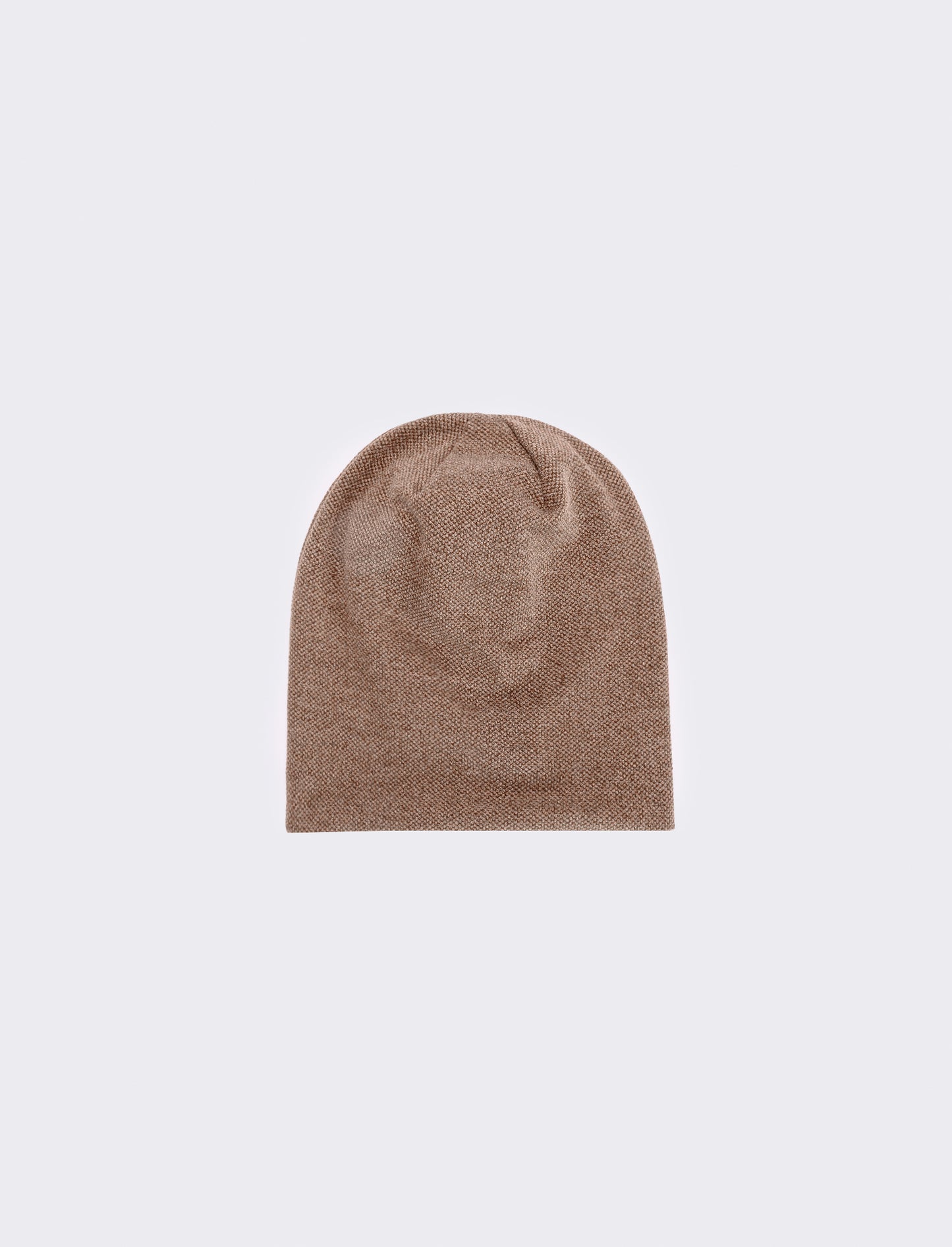 Cuffia melange in maglia larga elegante - Beige