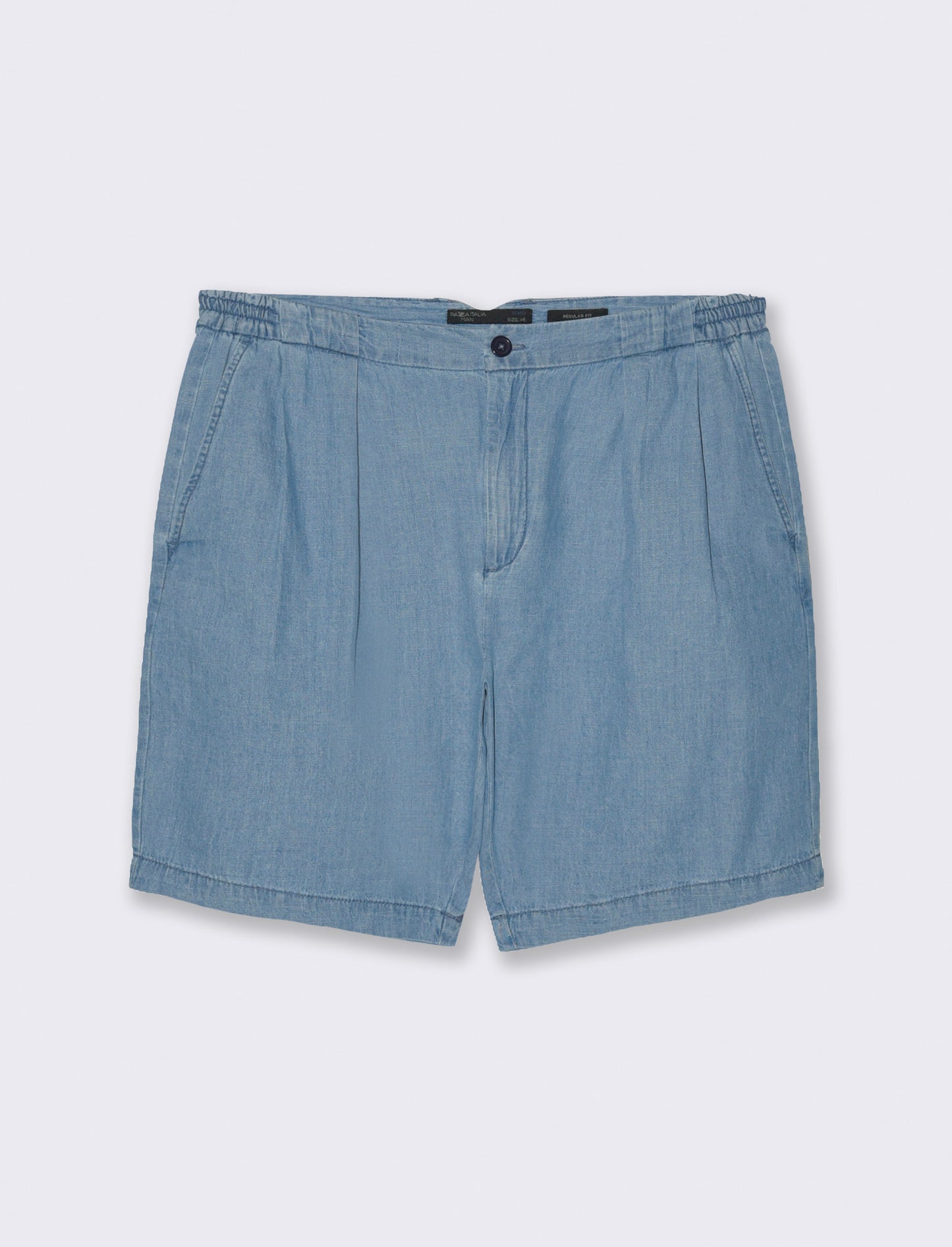 Bermuda chino in denim leggero da uomo - Denim chiaro