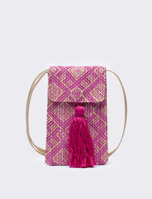 Tracollina donna porta tutto etno - Fuxia
