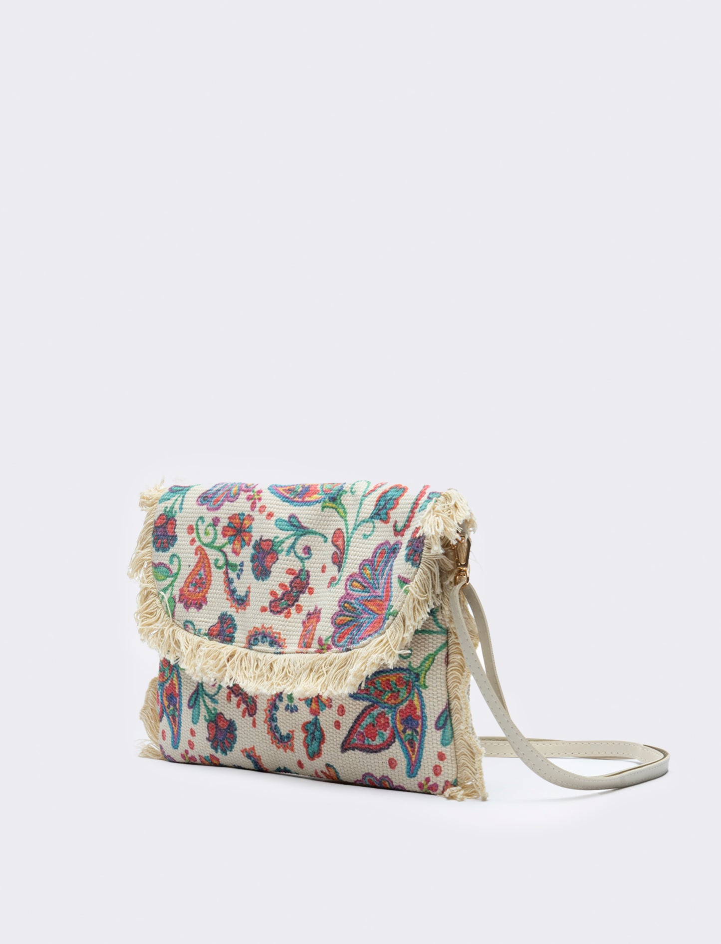 Pochette donna etnica con tracolla - Multicolore