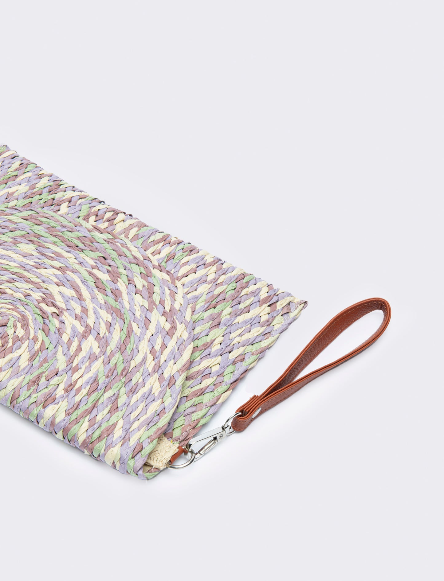 Pochette donna a lettera multicolor - Lilla