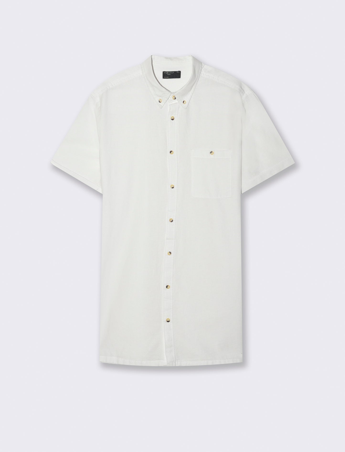 Camicia basic oxford regular fit da uomo - Bianco
