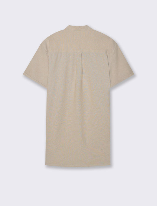 Camicia basic oxford regular fit da uomo - Beige