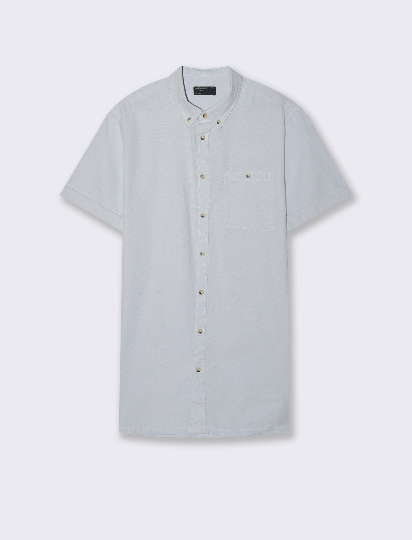 Camicia basic oxford regular fit da uomo - Celeste