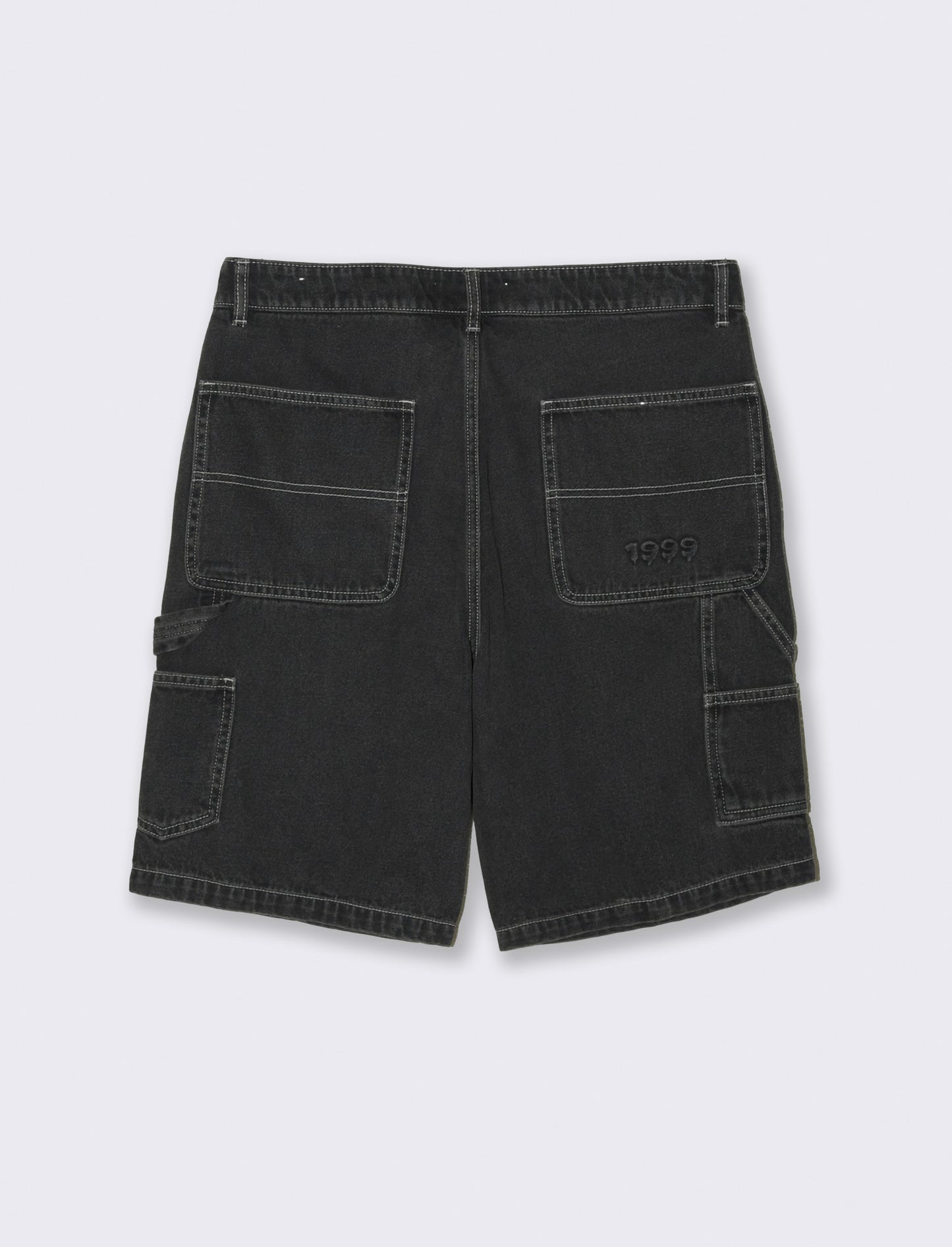 Bermuda jeans carpenter fit da uomo - Nero