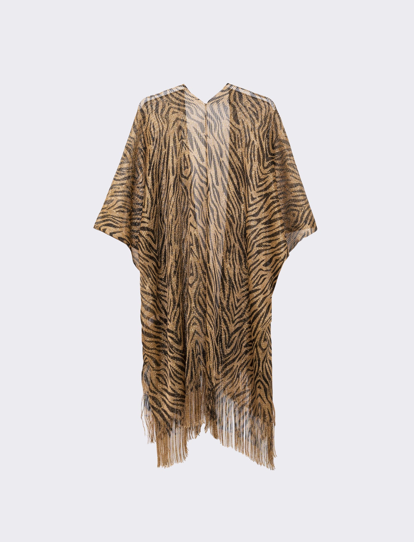 Copricostume mare donna in rete animalier - Oro