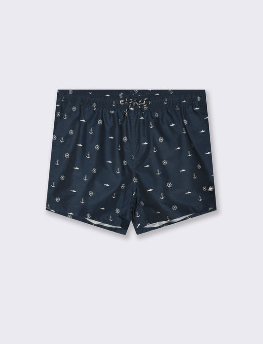 Costume mare a fantasia da uomo - Blu