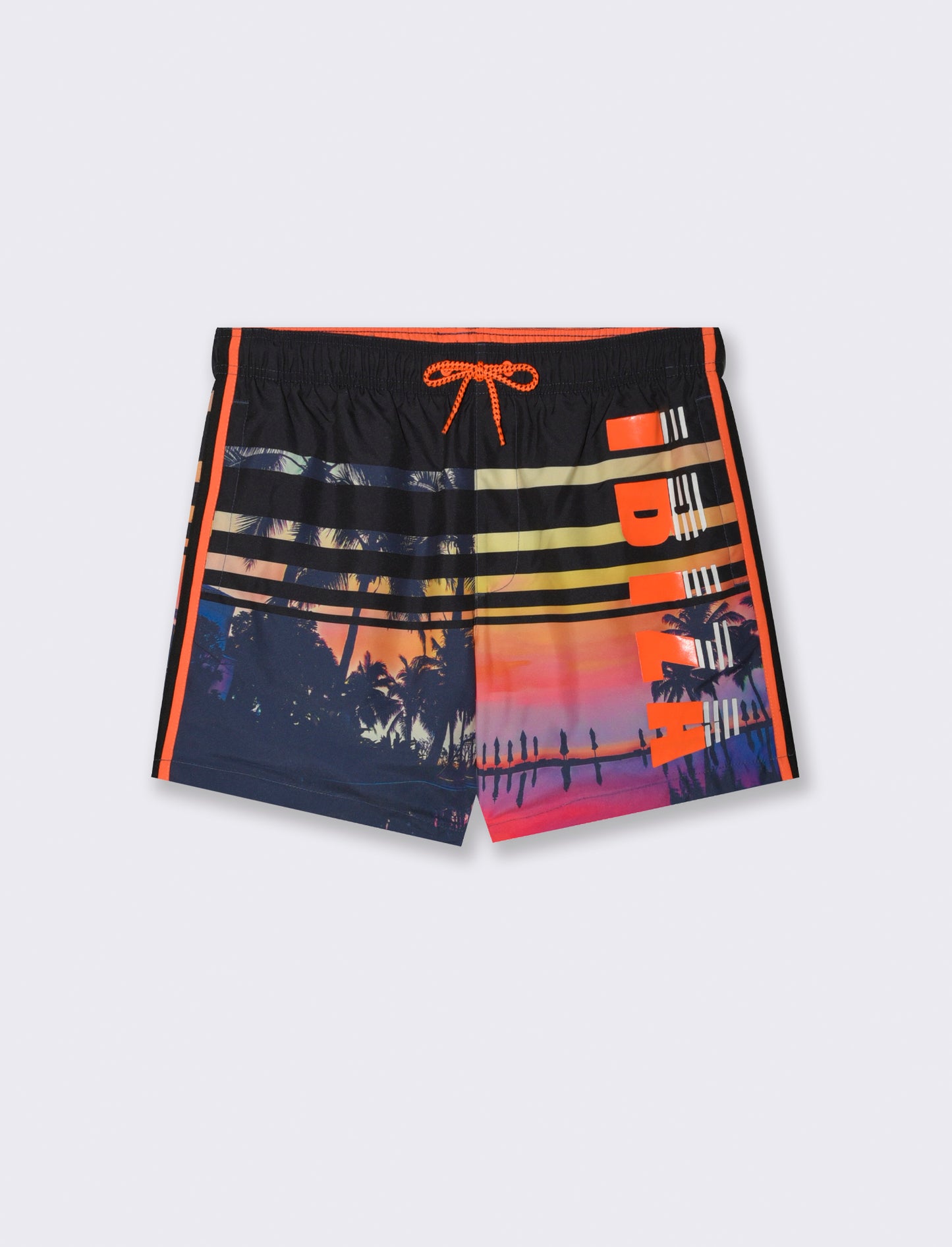 Costume mare con stampa da uomo - Arancio