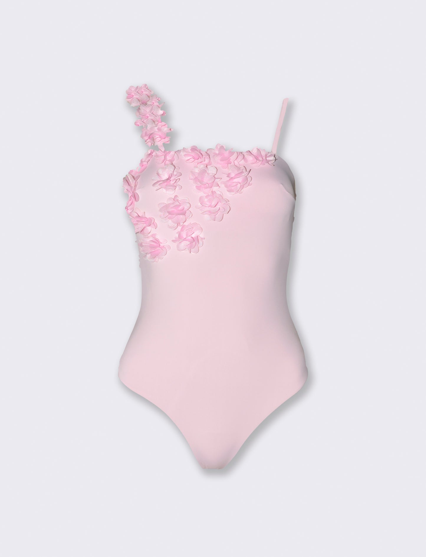 Costume mare donna intero con fiori - Rosso
