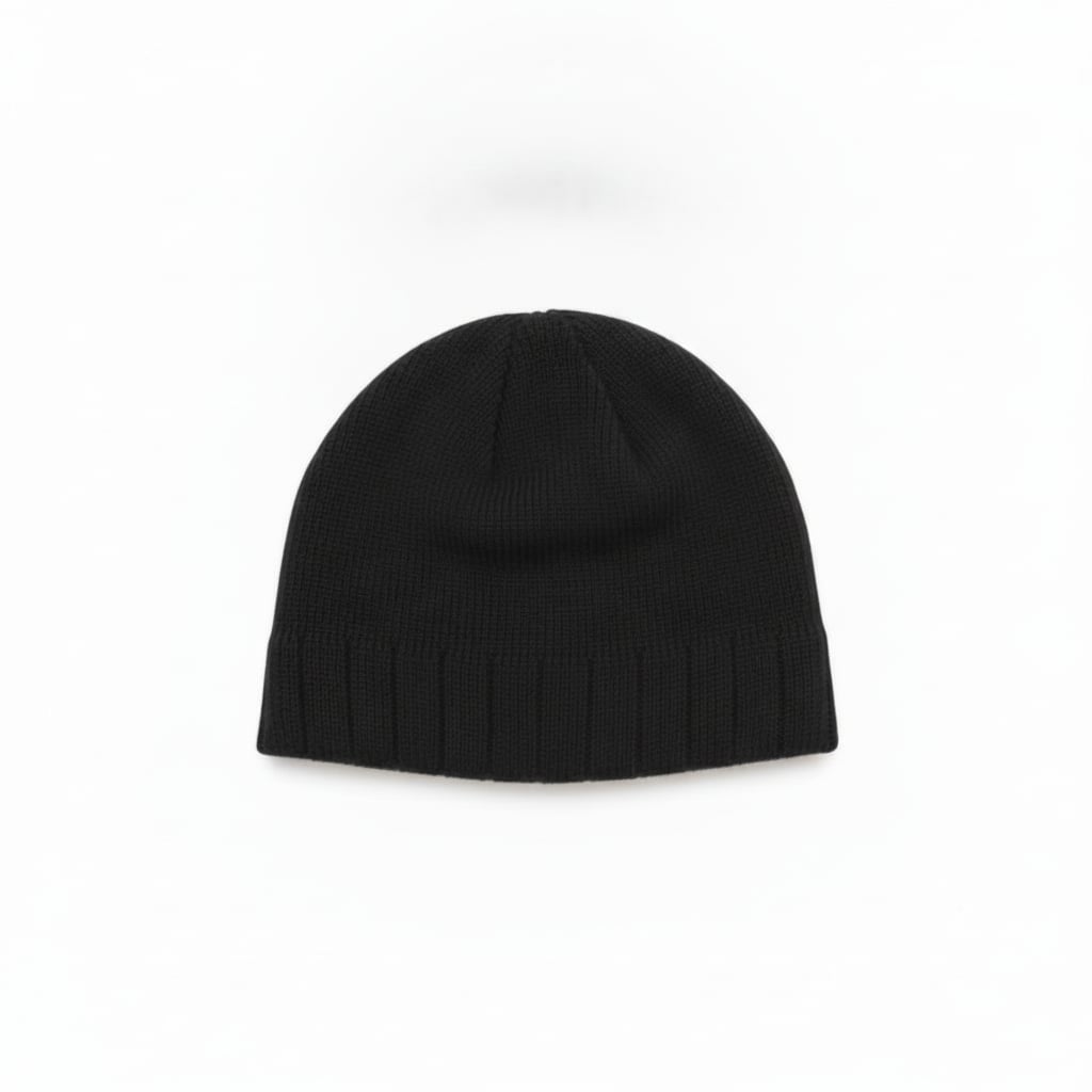 Cuffia basic uomo doppia versione - Nero