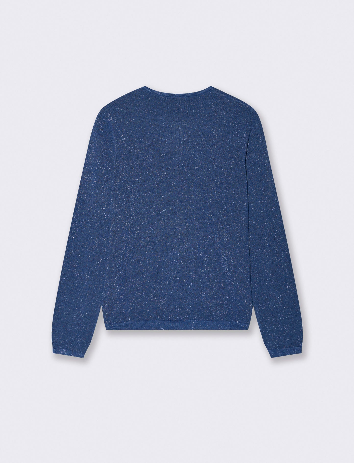 CARDIGAN CON TESSUTO CON FILO EFFETTO METALLO - Blu scuro