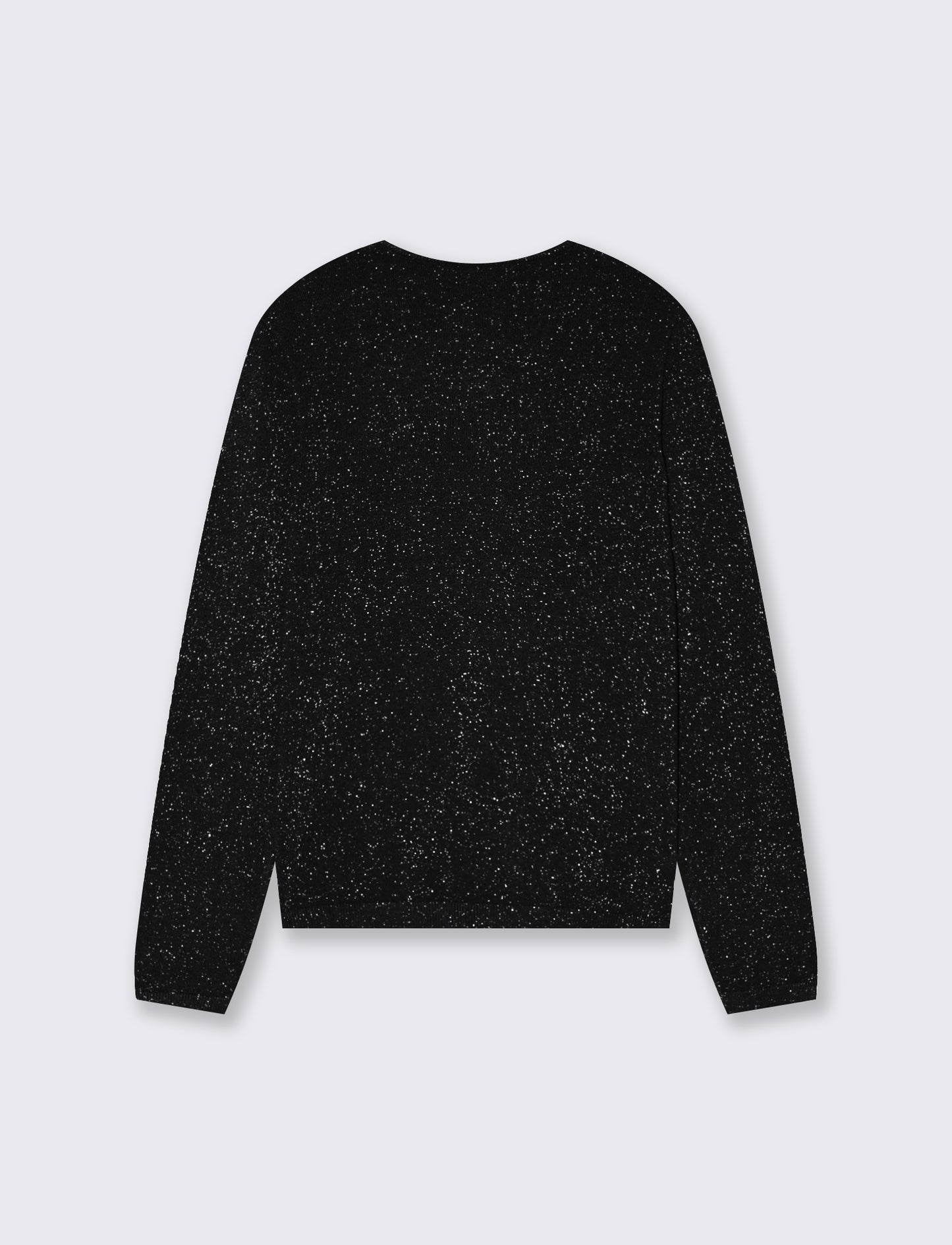 PULLOVER CON TESSUTO CON FIBRA EFFETTO METALLO - Nero